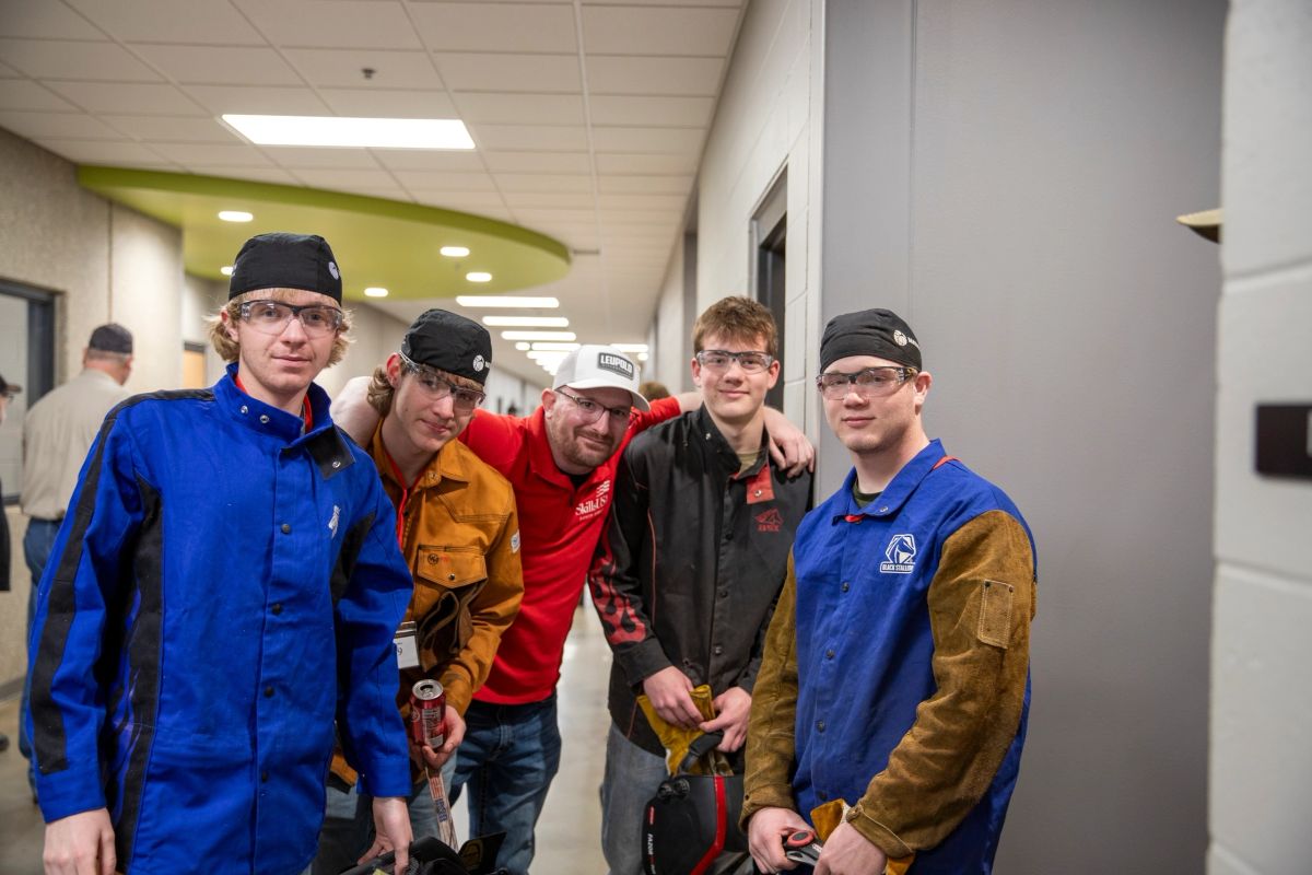 South Dakota student learning a skilled trade through hands-on paid training at a SkillsUSA competition in Watertown, SD