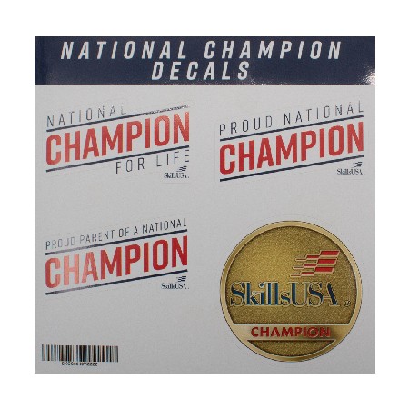SkillsUSA national champion vinyl decal